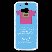 Coque HTC One M8s Moi je l'ai épousé Bonus offensif-défensif Bleu