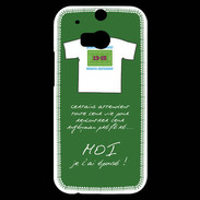 Coque HTC One M8s Moi je l'ai épousé Bonus offensif-défensif Vert