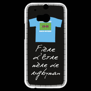 Coque HTC One M8s Mère de rugbyman Bonus offensif-défensif Noir 2