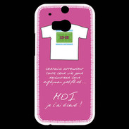Coque HTC One M8s Moi je l'ai élevé Bonus offensif-défensif Rose