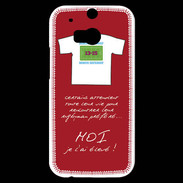 Coque HTC One M8s Moi je l'ai élevé Bonus offensif-défensif Rouge