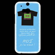 Coque HTC One M8s Moi je l'ai élevé Bonus offensif-défensif Bleu 2
