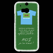 Coque HTC One M8s Moi je l'ai élevé Bonus offensif-défensif Vert 2