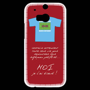 Coque HTC One M8s Moi je l'ai élevé Bonus offensif-défensif Rouge 2