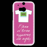 Coque HTC One M8s Supporters Bonus offensif-défensif Rose