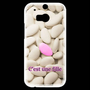 Coque HTC One M8s Dragée C'est une fille PR