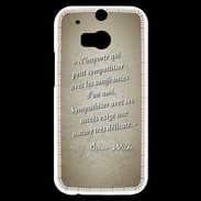 Coque HTC One M8s Sympathiser Sepia Citation Oscar Wilde