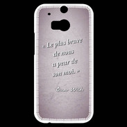 Coque HTC One M8s Brave Rose Citation Oscar Wilde