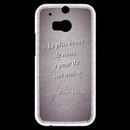 Coque HTC One M8s Brave Violet Citation Oscar Wilde