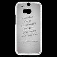 Coque HTC One M8s Chose vraie Citation Oscar Wilde