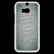 Coque HTC One M8s Femmes comprises Vert Citation Oscar Wilde
