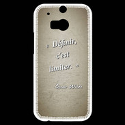 Coque HTC One M8s Définir Sepia Citation Oscar Wilde