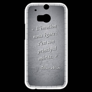 Coque HTC One M8s Emotion égarée Noir Citation Oscar Wilde