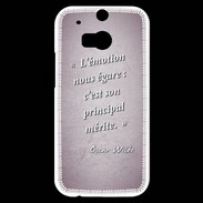 Coque HTC One M8s Emotion égarée Rose Citation Oscar Wilde