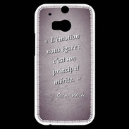 Coque HTC One M8s Emotion égarée Violet Citation Oscar Wilde
