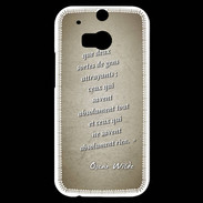 Coque HTC One M8s Gens attrayants Sepia Citation Oscar Wilde