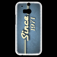 Coque HTC One M8s Since 1971 Bleu