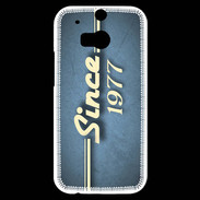 Coque HTC One M8s Since 1977 Bleu