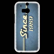 Coque HTC One M8s Since 1989 Bleu