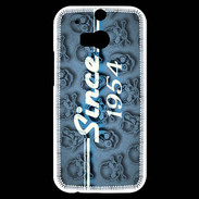Coque HTC One M8s Since crane bleu 1954
