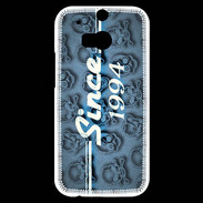 Coque HTC One M8s Since crane bleu 1994
