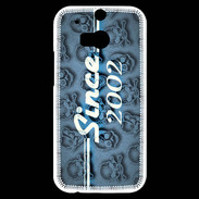Coque HTC One M8s Since crane bleu 2002