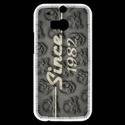 Coque HTC One M8s Since crane gris 1982