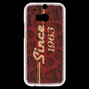 Coque HTC One M8s Since crane rouge 1963