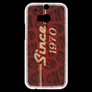 Coque HTC One M8s Since crane rouge 1970