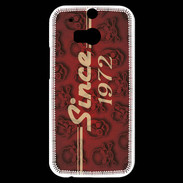 Coque HTC One M8s Since crane rouge 1972