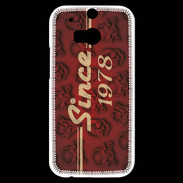 Coque HTC One M8s Since crane rouge 1978