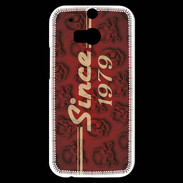 Coque HTC One M8s Since crane rouge 1979
