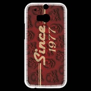 Coque HTC One M8s Since crane rouge 1977