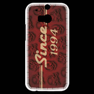 Coque HTC One M8s Since crane rouge 1994