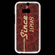 Coque HTC One M8s Since crane rouge 1998