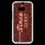Coque HTC One M8s Since crane rouge 2002
