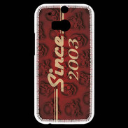 Coque HTC One M8s Since crane rouge 2003