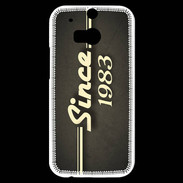 Coque HTC One M8s Since 1983 gris