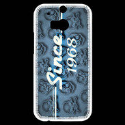 Coque HTC One M8s Since crane bleu 1968