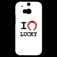 Coque HTC One M8s I love Lucky
