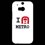 Coque HTC One M8s I love Metro