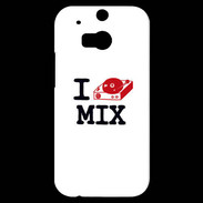 Coque HTC One M8s I love Mix