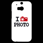 Coque HTC One M8s I love Photo