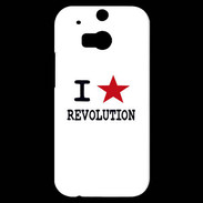 Coque HTC One M8s I love Revolution