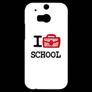 Coque HTC One M8s I love School