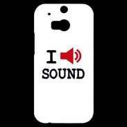 Coque HTC One M8s I love Sound