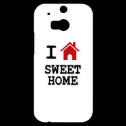 Coque HTC One M8s I love Sweet Home