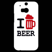 Coque HTC One M8s I love Beer