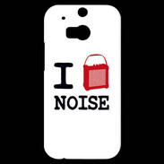 Coque HTC One M8s I love Noise