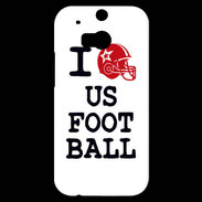 Coque HTC One M8s I love US Football
